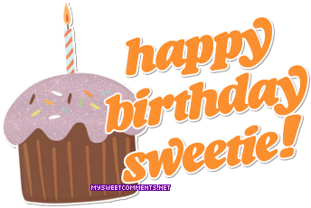 Bday Sweetie Cupcake