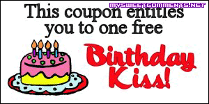 Birthday Kiss Coupon picture