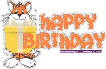 Orange Cat Birthday picture