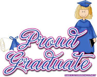 Proud Graduate Blondegirl