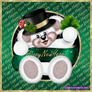 Green New Year Bear